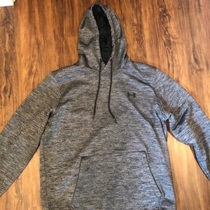 Mens L Gray Under Armour Hoodie